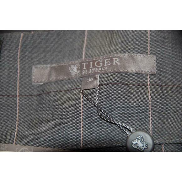 Darling! NWT TIGER of Sweden Wool Blend Gray Pink Plaid Sheath Work Dress 36 XS - Picture 6 of 6